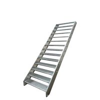 Stahltreppe 14 Stufen 100x266cm verzinkt