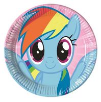 Rainbow Pony / Pappteller 23cm / 8Stk.