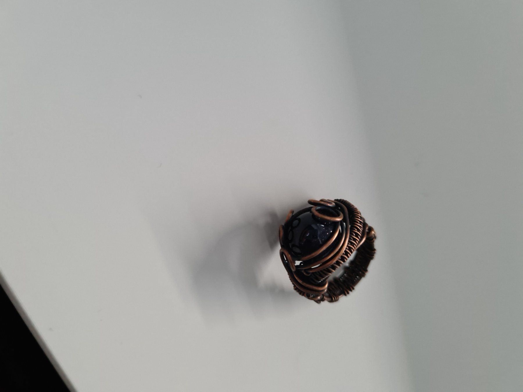 Anelli: Kupferring mit echtem Stein onyx – Nuovo (secondo la descrizione) da bellinzona venduto da zeus6535