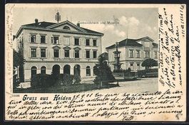 AK Heiden, Gemeindehaus und Museum, 1901