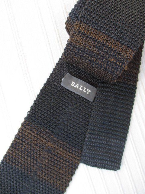 Bally Cravatte: Bally - Krawatte aus Strick mit Knüpfmuster Seide – Usato da Wetzikon ZH venduto da icewear 5