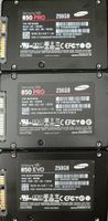2x Samsung SSD 850 PRO 256GB, 1x SSD 850 EVO 250GB