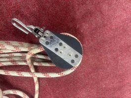 Segelboot Winsch und Blöcke mit Leinen 54 Zeichen