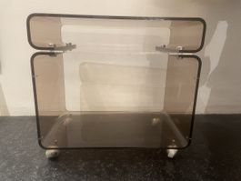 Plexiglas Möbeli Beistelltisch bräunlich