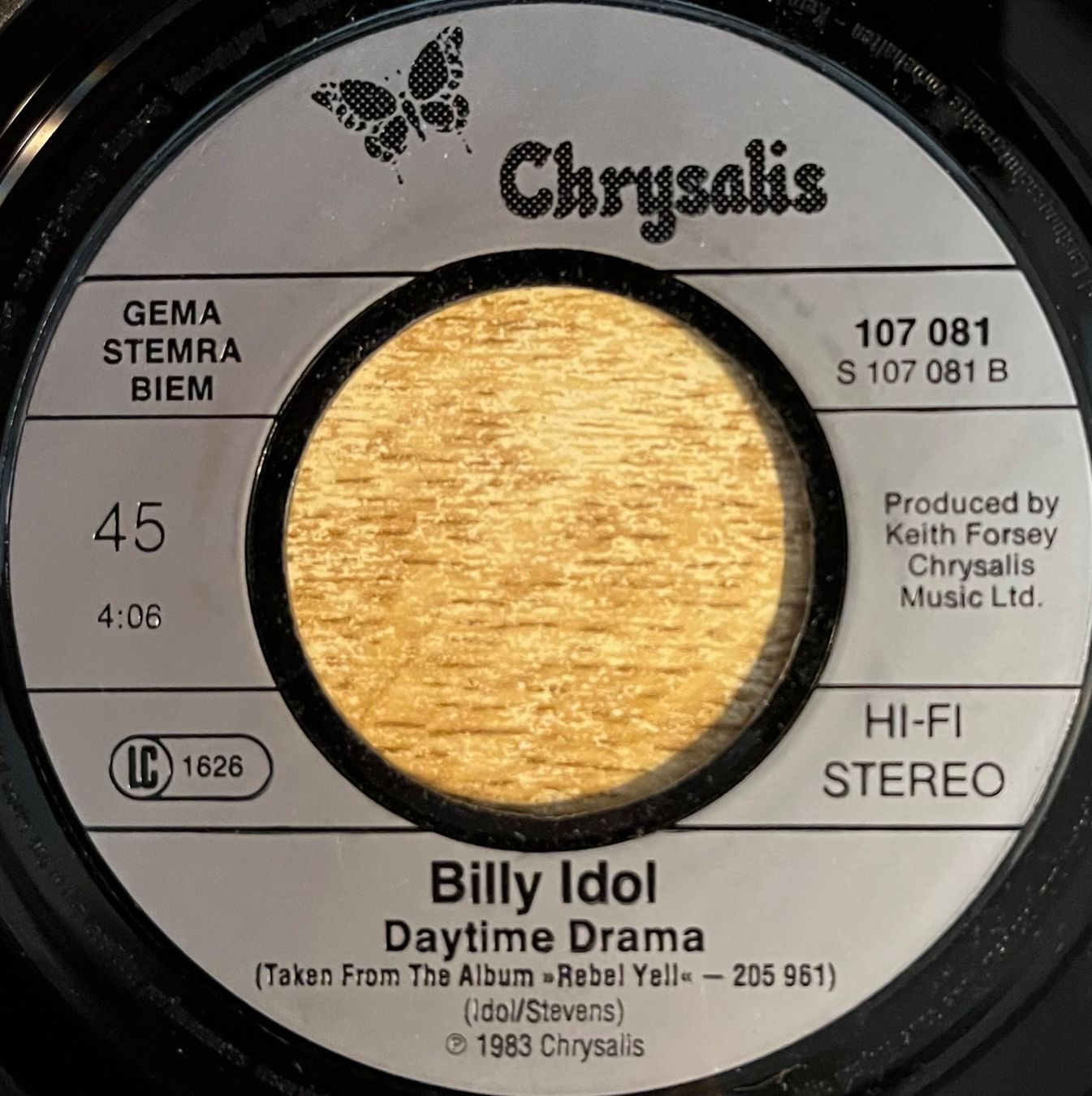 Dischi in vinile: BILLY IDOL - CATCH MY FALL – Usato da Bussigny venduto da vinyl-pas-cher 3