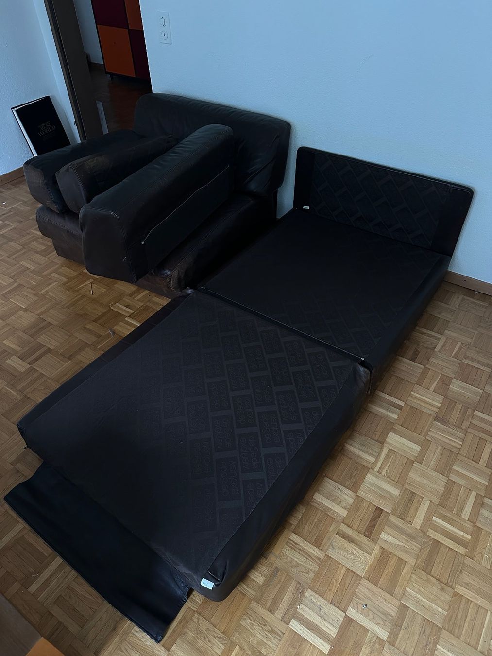 De Sede Divani: De Sede DS76 Design Leather Sofa/ Schlafsofa + Pflegeset – Usato da Zürich venduto da juwiel 1