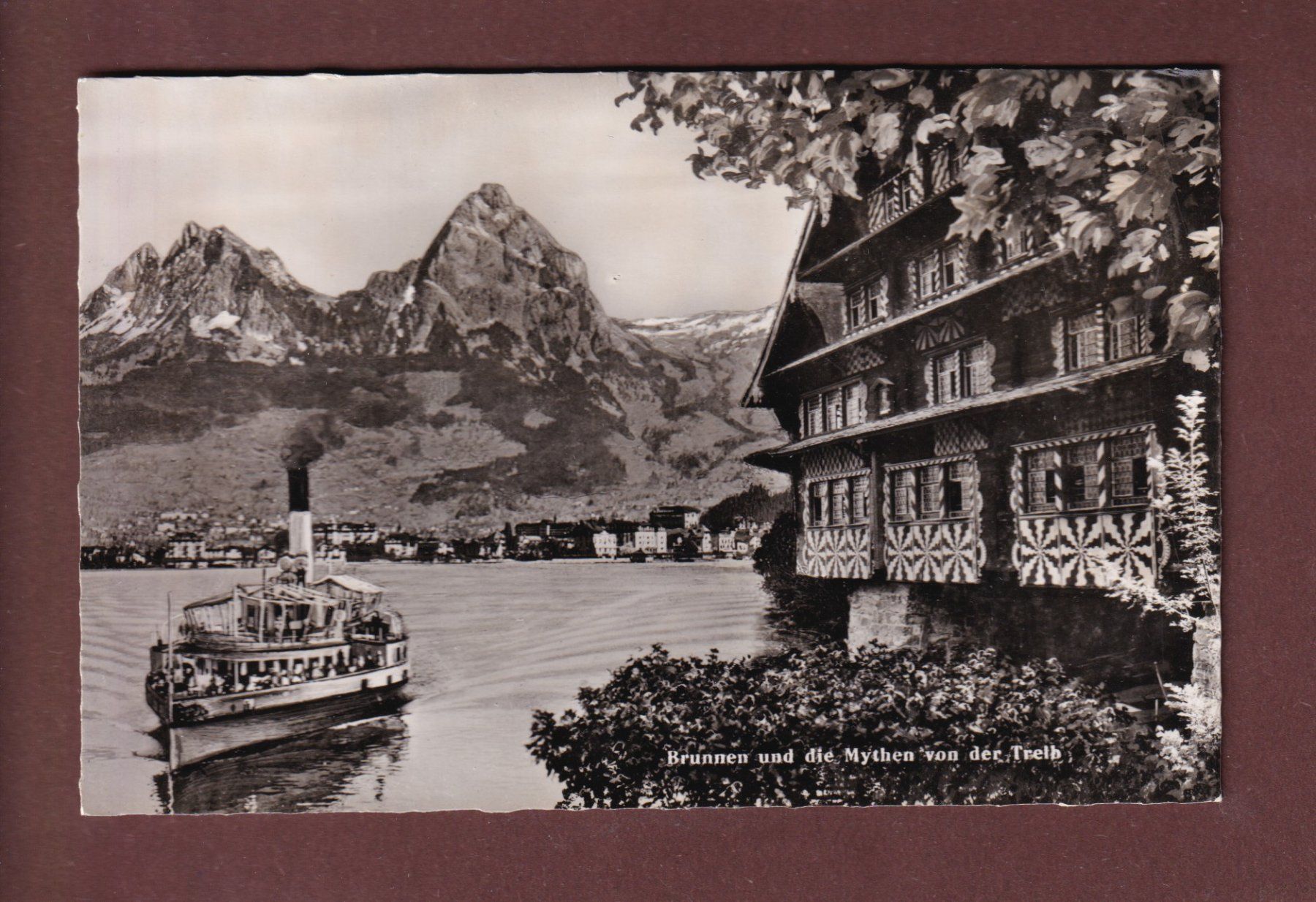 Cartoline postali: TREIB - Schiff - Brunnen - 1956 – Usato da Pully venduto da nicecards-shop