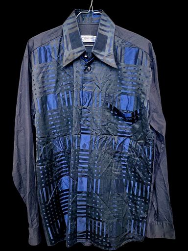 Camicie: Anna Milli Herrenhemd mit geometrischem Muster in Schwarz & – Usato da Zug venduto da vinokilo 1