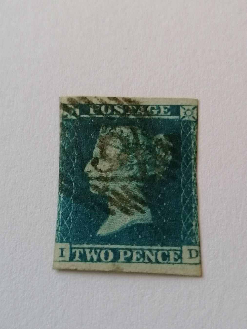 Tous les timbres: Two pence blue 1841, Platte 4  – D'occasion à Happerswil par tschergi