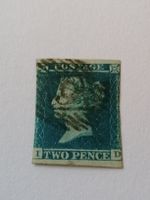 Two pence blue 1841, Platte 4 