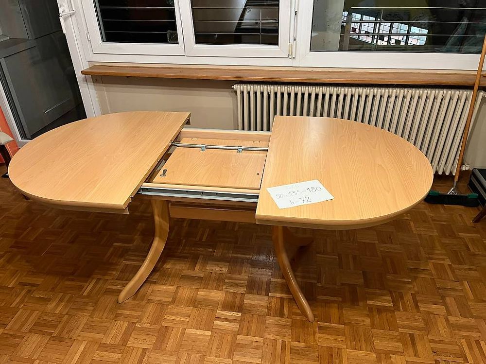 Table avec rallonge intégrée (Gebraucht) in Yvonand für CHF 200 – nur ...