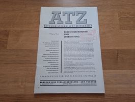 ATZ Automobiltechnische Zeitschrift Ausgabe Januar 1956