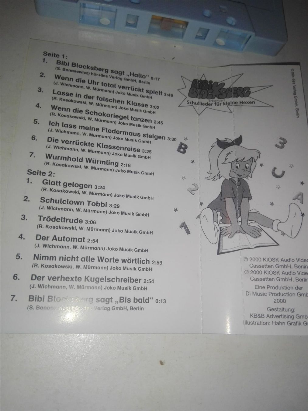 Musicassette: Bibi Blocksberg - (Schullieder)      'MC – Usato da St.Gallen venduto da elk2022 4