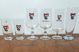 6 Bierglas Bier Brauerei Egger Worb / Cafe Federal