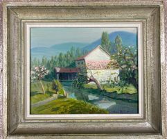 Bild, Mühle am Fluss, Henri Billiet