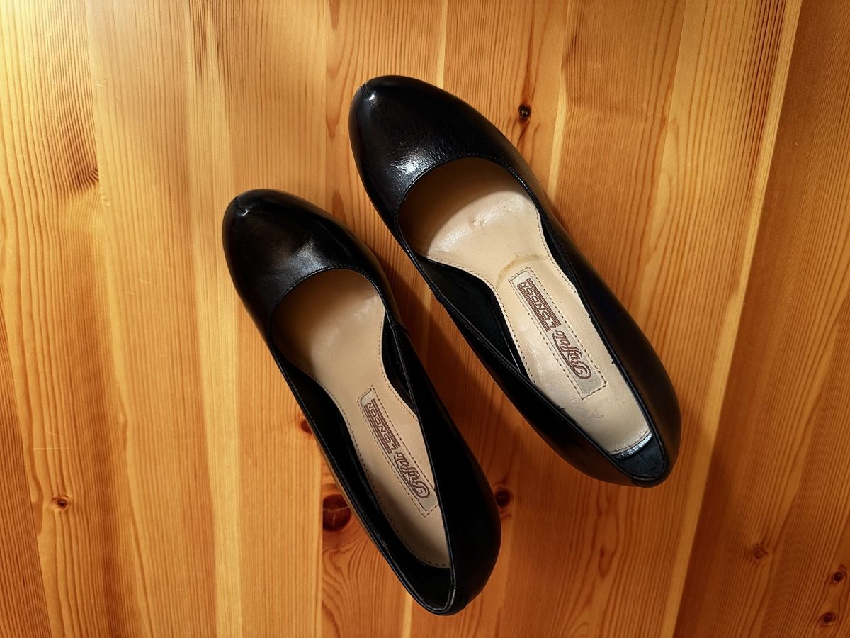 Buffalo Scarpe da donna: Buffalo High Heels, Echtleder, Grösse 37, Schwarz – Usato da St.Moritz venduto da El_telemarco