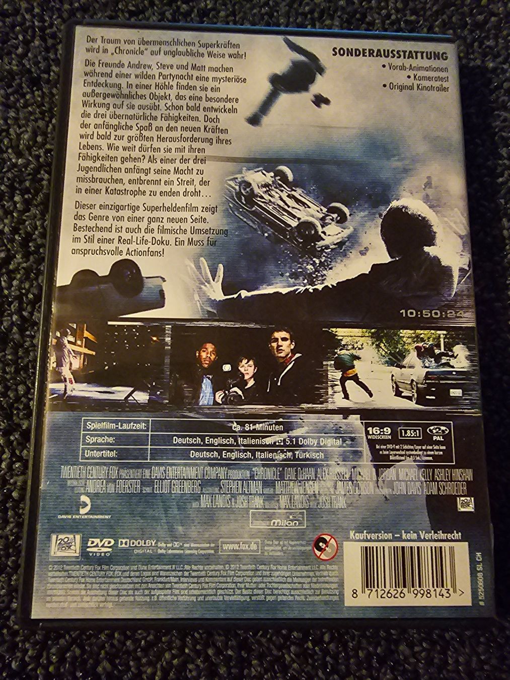 Tutti i DVDs: CHRONICLE(14457) – Usato da Ruswil venduto da M71 1