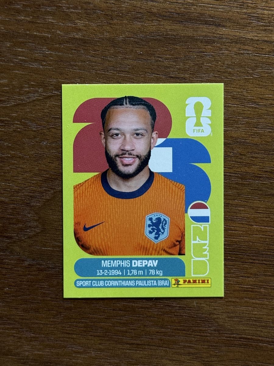 Panini Carte collezionabili: MEMPHIS DEPAY - NED 17 - Panini WM 2026 – Nuovo e nell'imballaggio originale da Horw venduto da nad_c