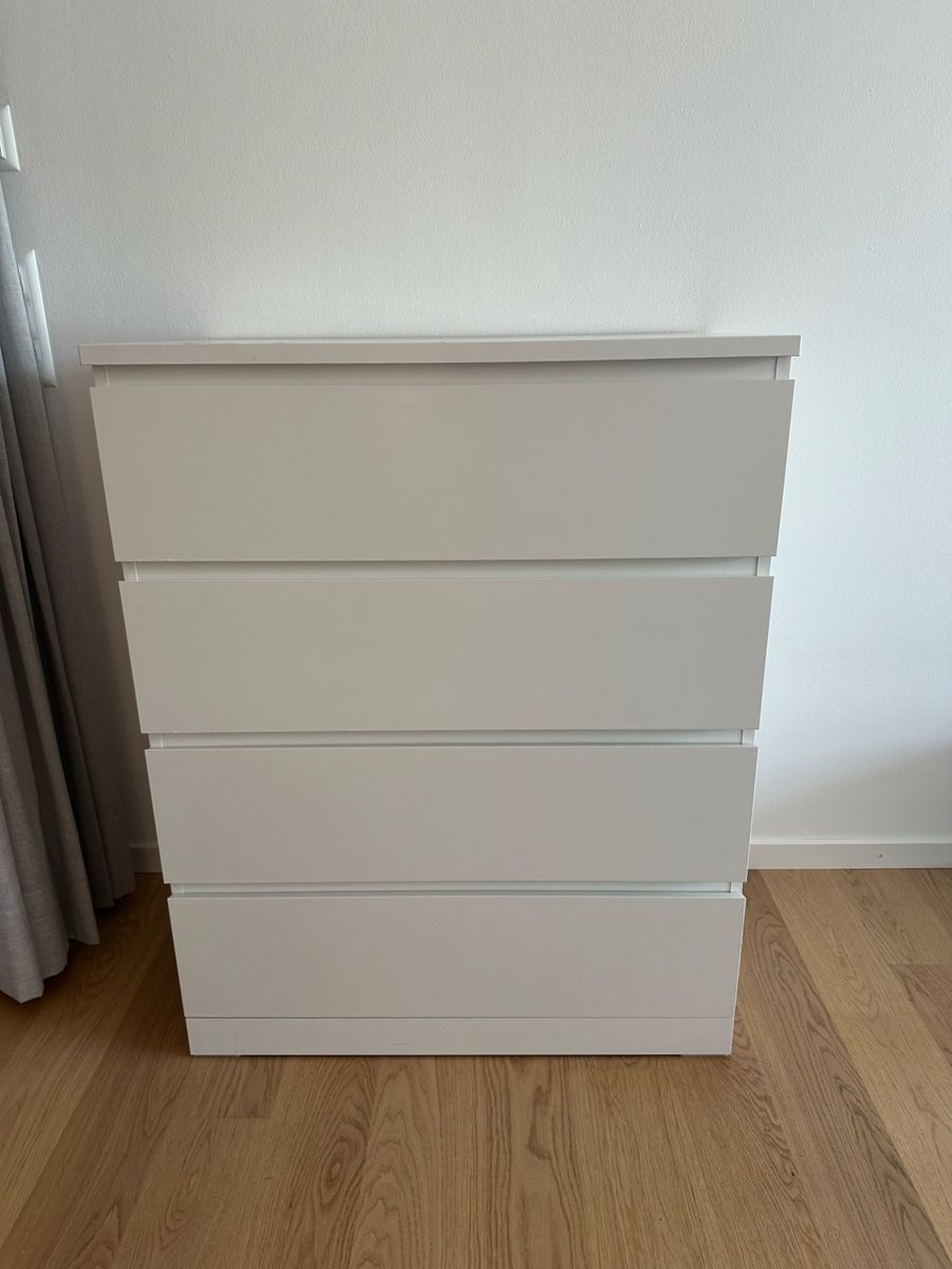 Ikea Kommoden: IKEA MALM Kommode, 4 Schubladen, Weiss – Gebraucht aus Baden von BadenMarket