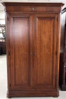 Alte Elegante Kombi Holz Schrank-2 türig