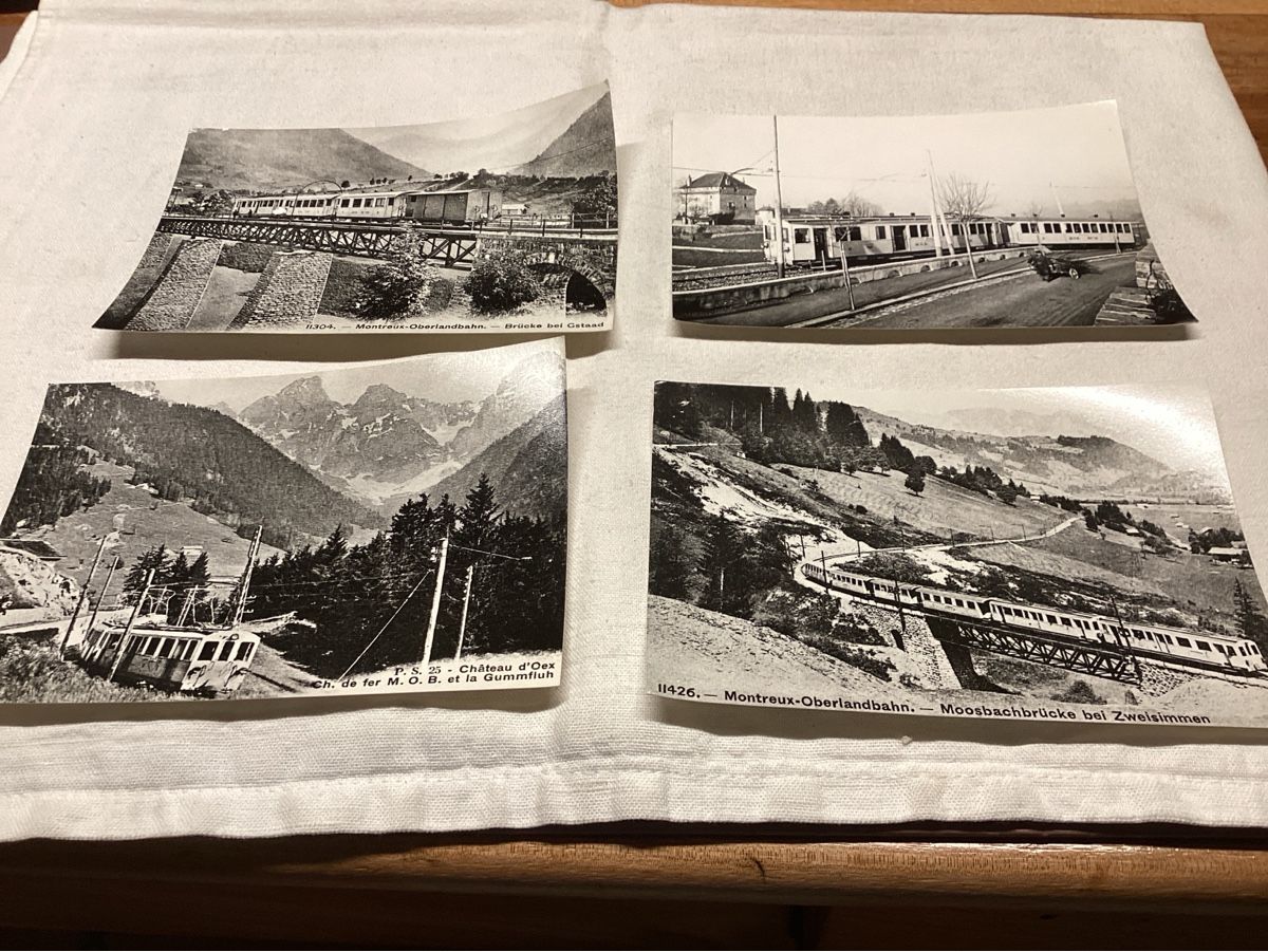 Cartes postales: Train MOB 12 cartes différentes en lot – D'occasion à Luc (Ayent) par Rebouille