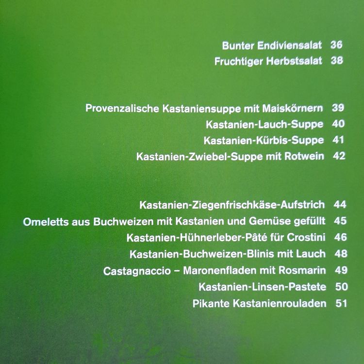 Kochbuch Kastanien von Erica Bänziger neuwertig (Neu (gemäss ...