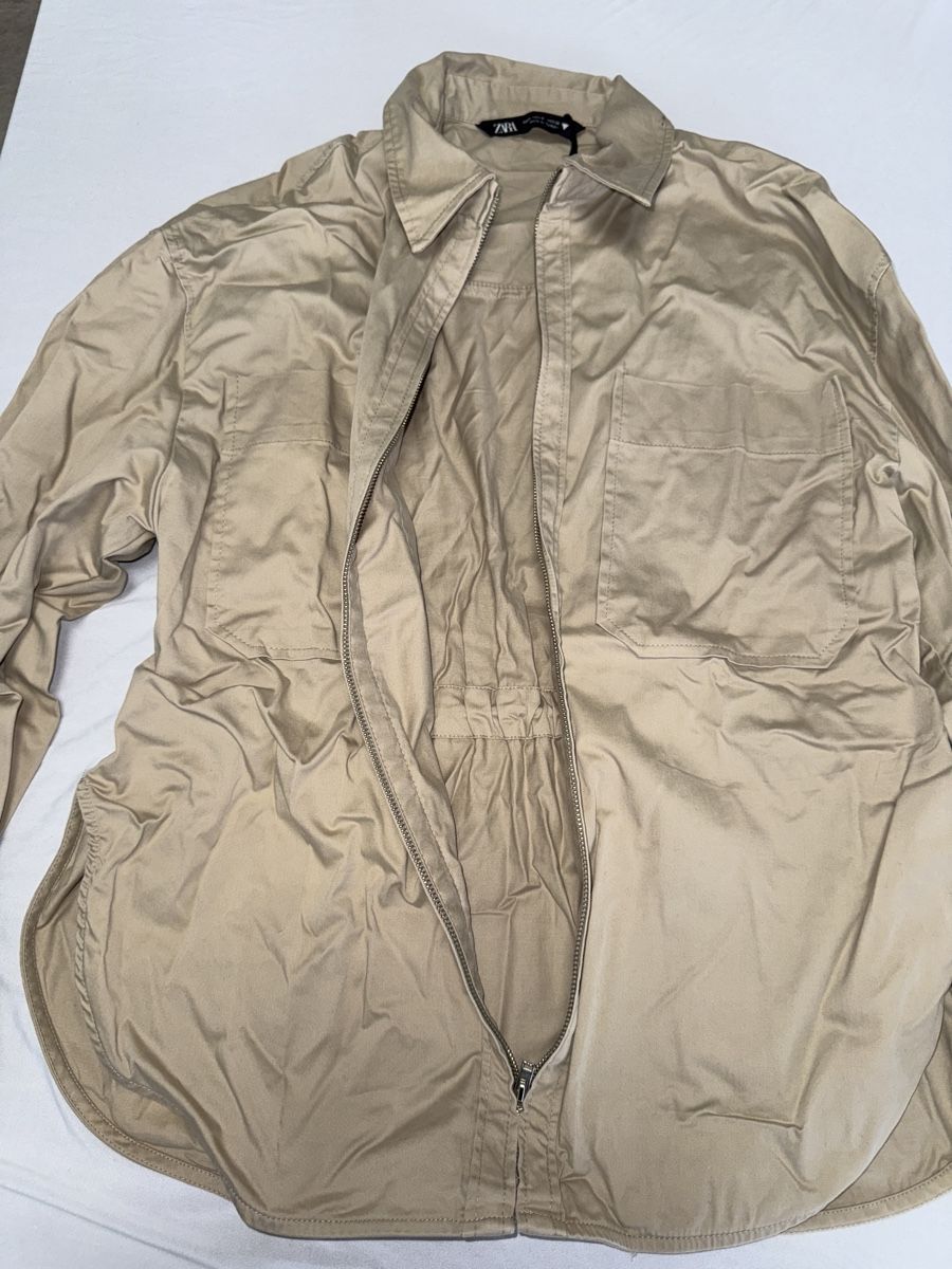Zara Blusen: ZARA Hemd beige Grösse S  – Gebraucht aus Winterthur von fij_f65r 5