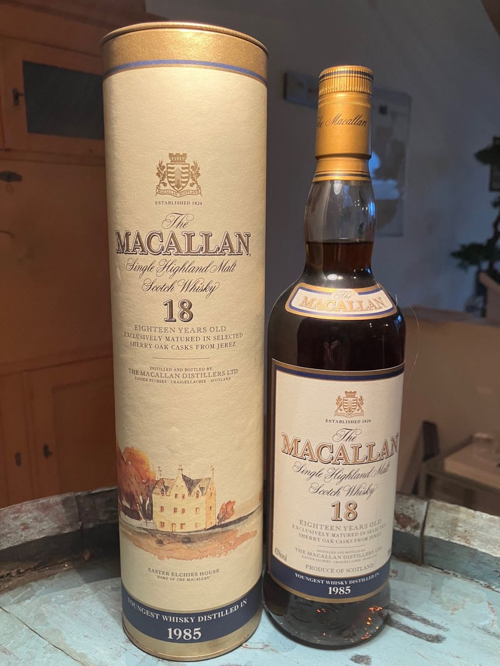 Macallan Bevande alcoliche: Macallan 18 Years 1985 Sherry – Nuovo e nell'imballaggio originale da Aarwangen venduto da concorde58