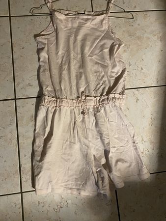 Combishort rose pâle, été, taille 11-12 ans