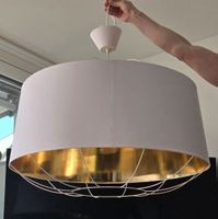 Goldene Pendelleuchte/Haengelampe, Top Zustand!