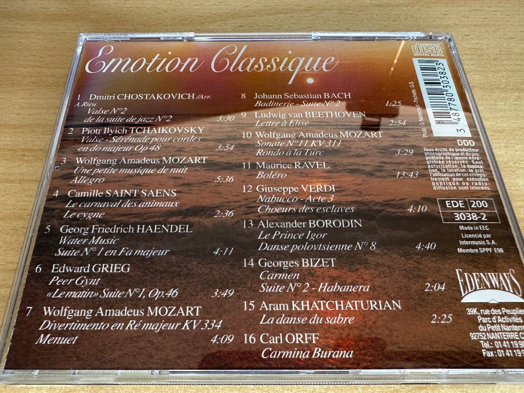 CD: J0 Emotion Classique – Usato da Rikon im Tösstal venduto da Alpenmutz 1