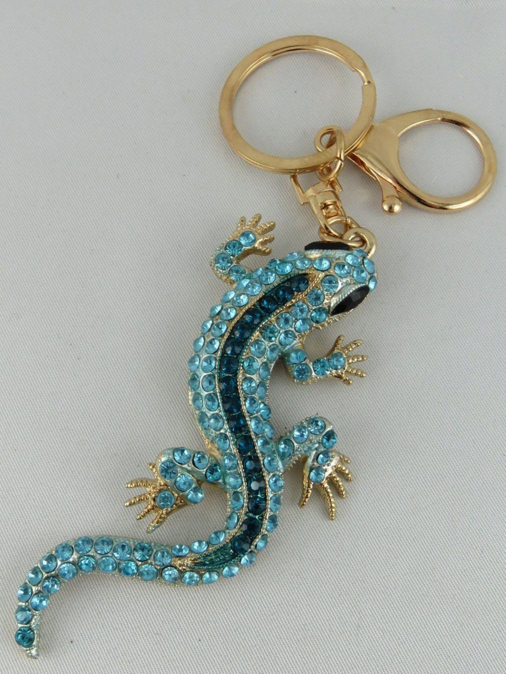 Portachiavi: Schlüsselanhänger - EIDECHSLI - Glitzersteine - 9x4,5cm – Nuovo e nell'imballaggio originale da Grenchen venduto da Yamahwildstar16 2