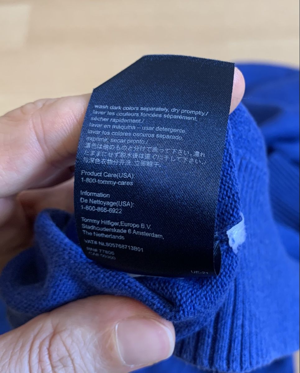 Tommy Hilfiger Maglioni & Felpe: Pull Tommy Hilfiger Homme ,Taille L, Bleu – Usato da Biel/Bienne venduto da granitod 7