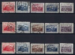 Luxemburg 1921/34 3 tolle und saubere Serien gest.