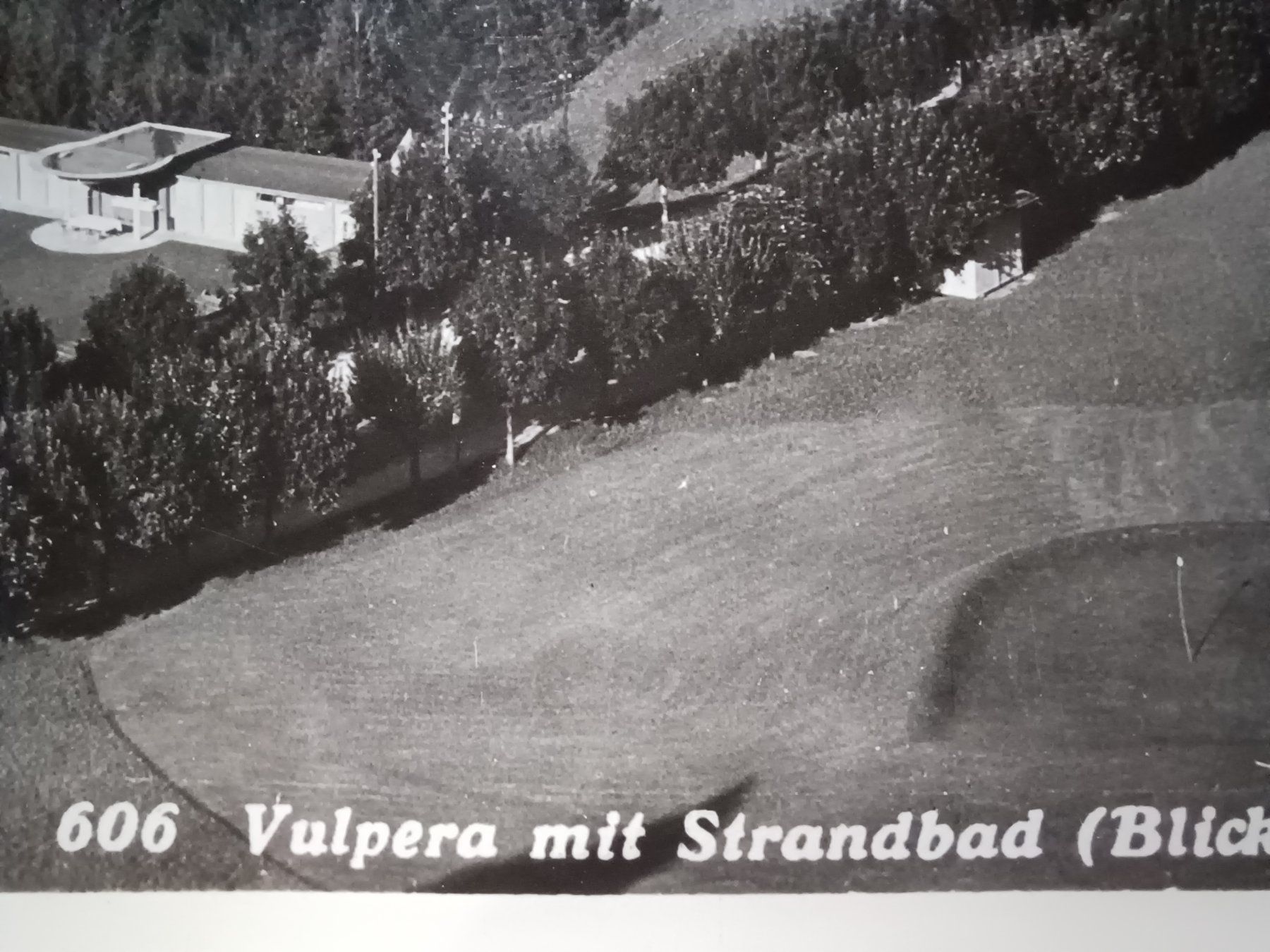 Cartes postales: 606, Vulpera mit Strandbad, GR, Blick auf Schulz – D'occasion à Aarau Rohr par mgvw 1