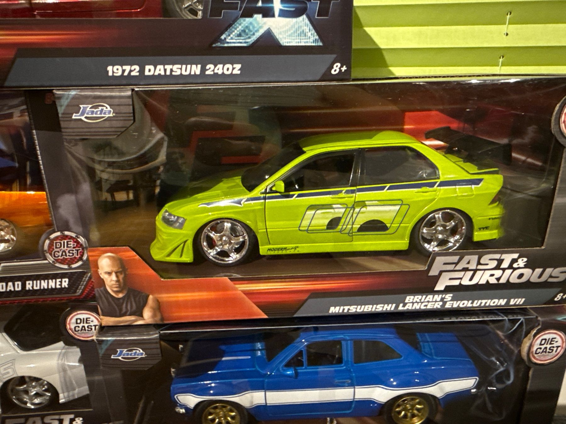 Mitsubishi Modellini d'auto: Fast & Furious Brian's Mitsubishi Lancer Evolution VII – Nuovo e nell'imballaggio originale da Basel venduto da Zomeg 2