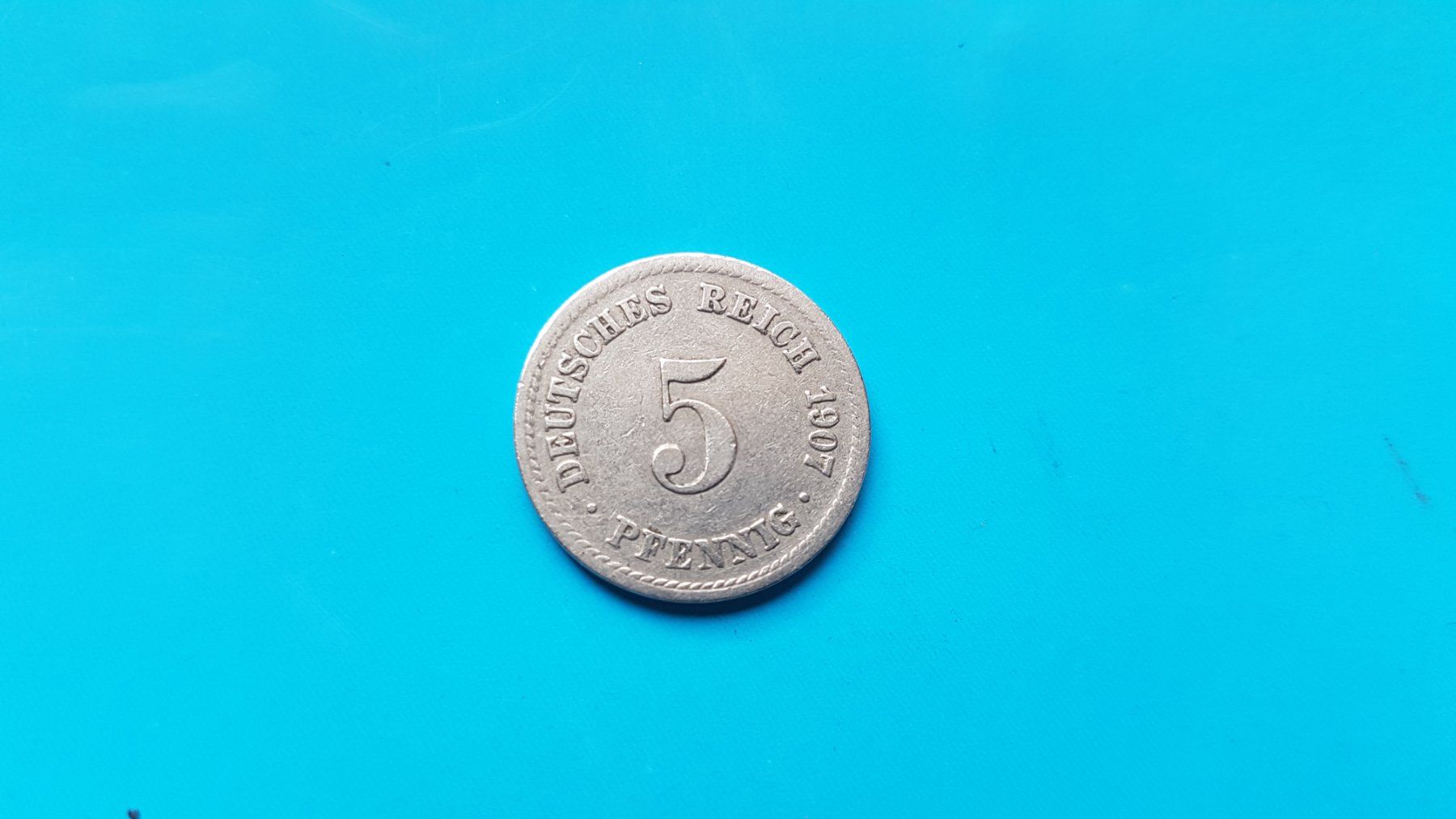 Alle Münzen: 5 Pfennig - Deutsches Reich 1907 A – Gebraucht aus Reinach BL von Dexy62
