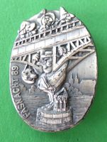 Basler Fasnachtsplakette Silber mit Nadel 1989