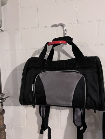 Hunderucksack  schwarz/grau guter Zustand