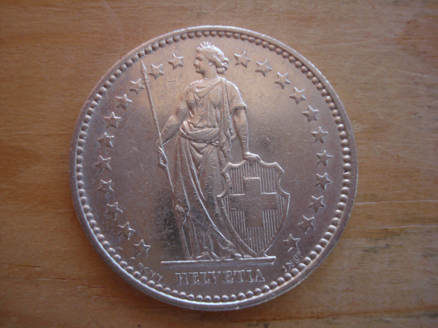 Alle Münzen: (C1) 2 Franken 1916 VZ+ – Gebraucht aus Erlach von Net-Coins 1