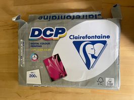 Papier A3 - Clairefontaine DCP 200 g/m² - weiss/blanc