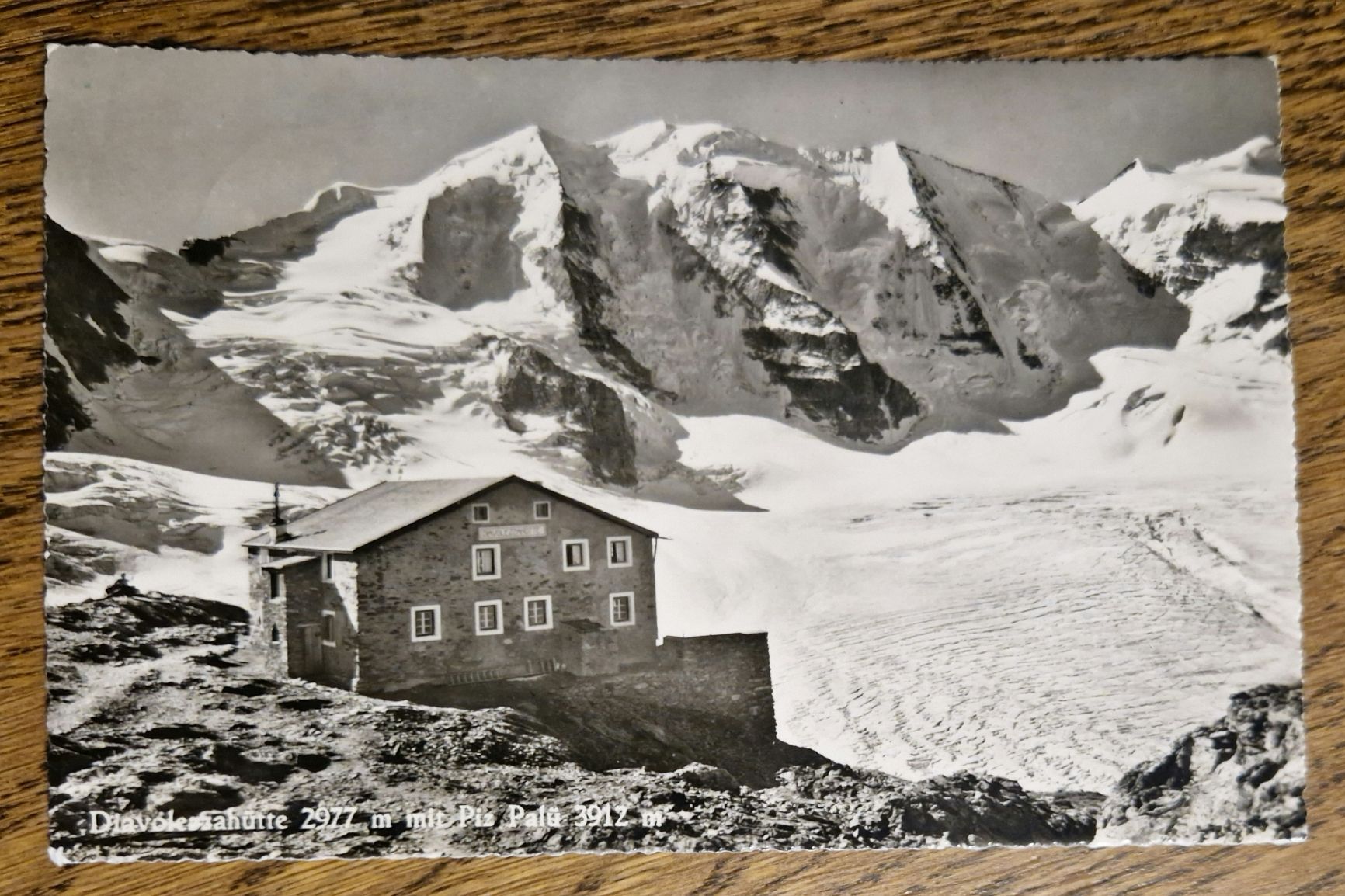 Cartoline postali: Diavolezza Hütte mit Stempel 1949 – Usato da Ebikon venduto da Donar50