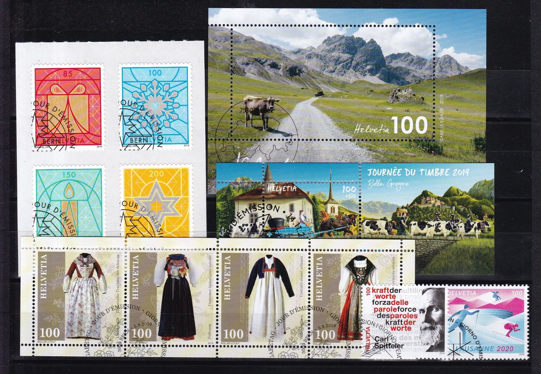 Tutti i francobolli: CH Briefmarken Lot 2019, ET – Usato da Münchwilen AG venduto da Nesar 2