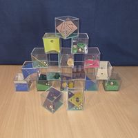Denkspiel Würfel Set 17 Stueck guter Zustand