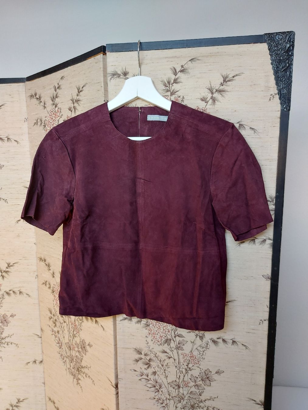 Top: Top vintage en cuir - Taille S – Usato da Lausanne venduto da Super-cerise