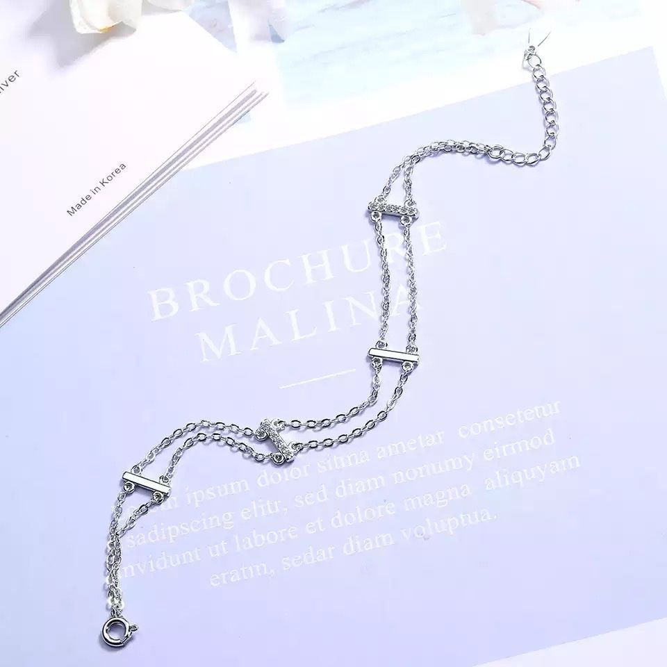 Bracciali & Braccialetti: silber armkette (doppelkette) – Nuovo e nell'imballaggio originale da St. Gallen venduto da yatoot26 1
