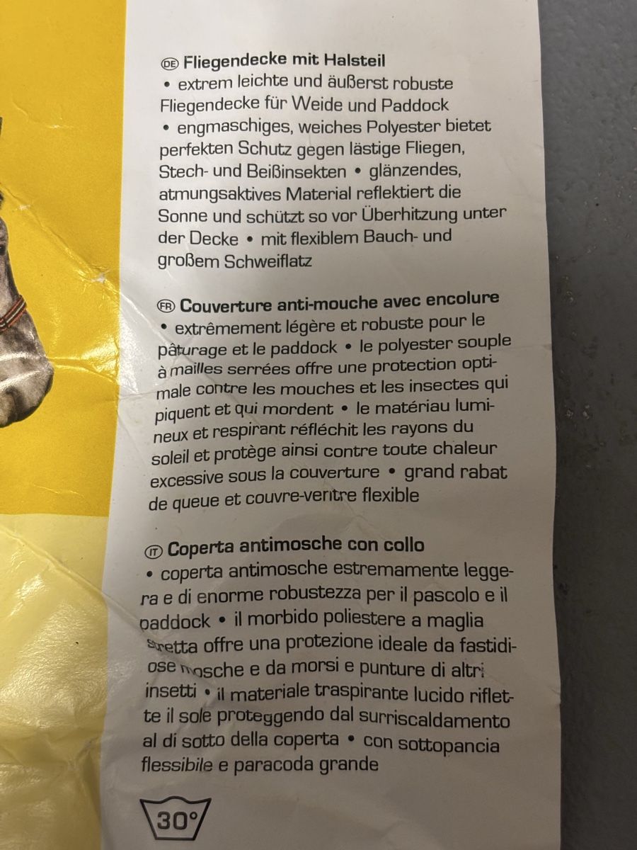 Coperte: Fliegendecke mit Halsteil, Grösse 145cm. Top Zustand! – Usato da Möriken AG venduto da Jamas76 3