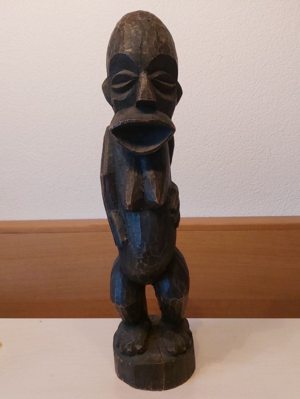 Sculture & Statue: Deko Holzfigur, geschnitzt, Affenfigurine Bulu, 48cm – Usato da Heerbrugg venduto da Sonytime 1