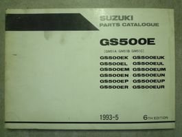 Ersatzteil -Katalog Suzuki GS 500 E   Jg.1993-5