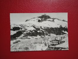 Rhonegletscher Eingang zur Eisgrotte s/w Karte (125)